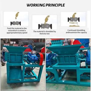 4000kg/h Max.Production Capacity Tire Shredder Machine for Waste Truck Tyre