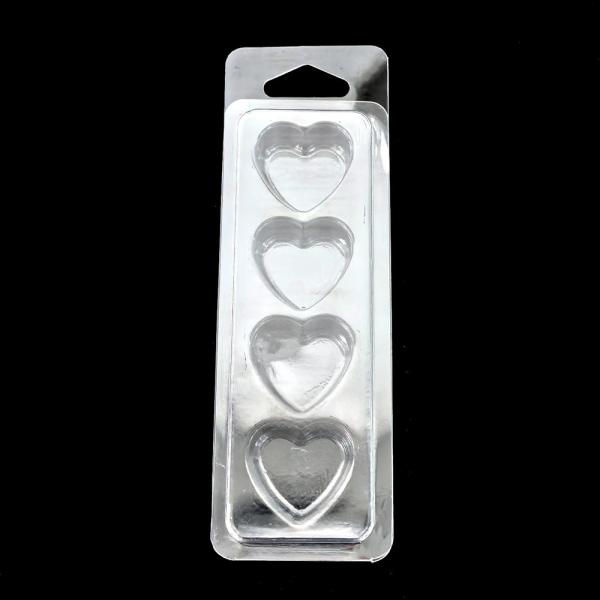 Custom Clear Plastic Wax Melt Blister Packaging Clamshell Packaging For Candle Wax Blister Candle Box With Hanger