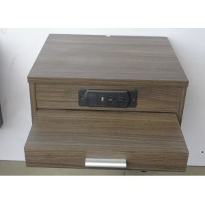 Wooden Floating Hotel Bedside Tales , Bedroom Night Stands 30% Sheen