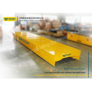 Workshop Rail Flat Cart Heavy Cargo Transfer Car Big Starting Power With Crane