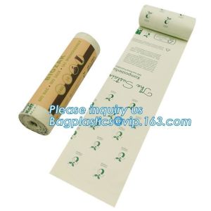 Compostable Disposable Biodegradable Plastic Custom Printed Flat Garbage Bag,