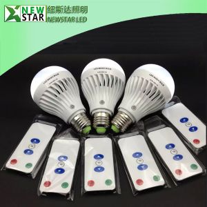 Rechargeable 7W E26 E27 LED Bulb Light, Remote Led Emergency Lamp, LED Magic