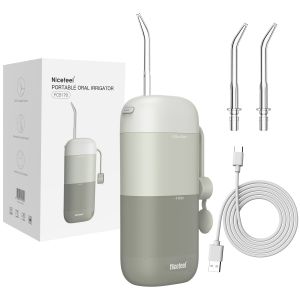 Mini Push Adjustable Nicefeel Oral Irrigator , Power Dental Water Flosser