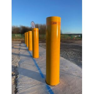 Heavy Duty Stainless Steel Bollards 1000mm Height 219mm Diameter Fixed Bollards