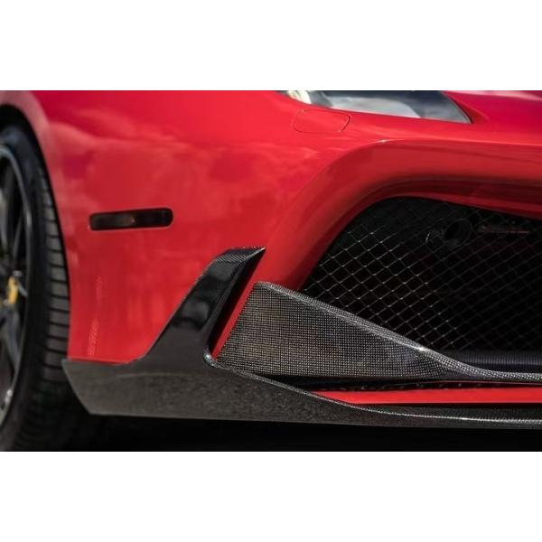 488 Ferrari Carbon Body Kit 1016 Style Carbon Fiber Front Lip Air Intake Spoiler