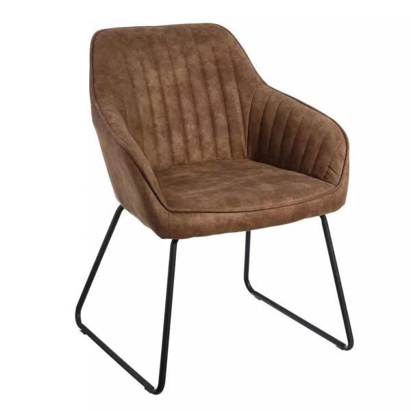 Buy Metal Painted Frame 60CM Scratch Resistant Dining Arm Chair at wholesale prices