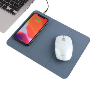 Quality Waterproof Foldable Leather Wireless Charging Mouse Pad Custom Originality for sale