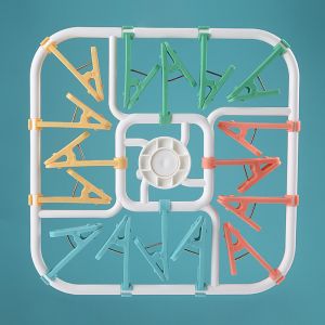 16 Clips Clothespin Multifunctional Socks Hanger Windproof