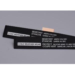 Garments Use Polyester Webbing Straps Printed With White Silicone Logo