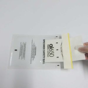 95kpa Biohazard Specimen Bags Clear Self Adhesive Seal Plastic