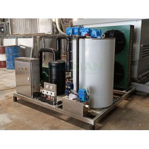Integrated Ice Flake Making Machine 3 Ton Air Cooling Fresh Water