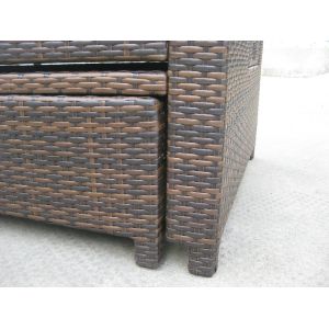 Outdoor Pool Rattan Expansion Daybed , Resin Wicker Furniture