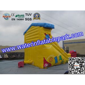 Yellow Super Fun Hire Inflatable Slide With family theme parks