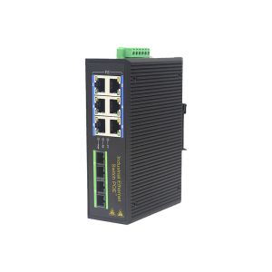 UT26FP-SC20 unmanaged industrial 6x10/100Base-Tx POE+ 2x100M-Fx SC ethernet