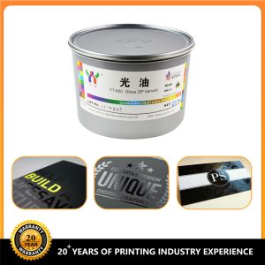 YT-660 Offset Gloss Varnish Solvent Based Ink with 18 Months Shelf Life in 2.5kg
