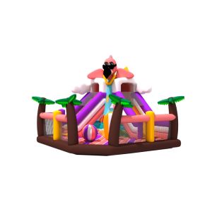 Flamingo Beach Theme Inflatable Fun City