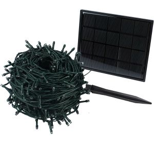 200 LED Green 5V Solar Christmas String Lights Tree 300MA ROHS Certified