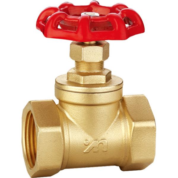 3111 Female x Female Brass Stop Valve Rising Stem & Metallic Hard Sealing Type Sizes DN15 DN20 DN25 DN32 DN40 DN50