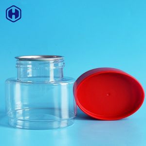 Custom Stackable 396ML 13OZ Clear PET Jar For Candies