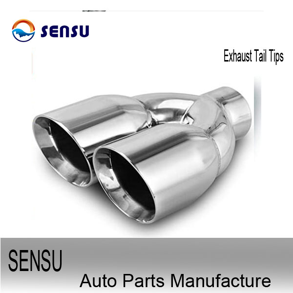 2.25'' Inlet 3.25'' Outlet Exhaust Tail Tips For Toyota BMW Hyundai Honda