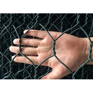 1 X 1 X 1 Meters Galvanized Gabion Box / Hexagonal Gabion Wire Mesh 50 X 50 Mm