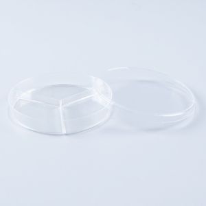 Round Compartment Sterile Petri Dish Medical Polystyrene