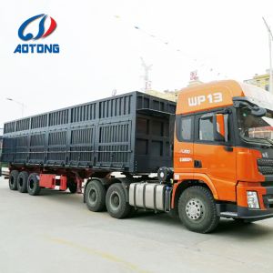 Aluminum Alloy Dry Van Semi Trailer with Open Wing Design and Dual Line Braking