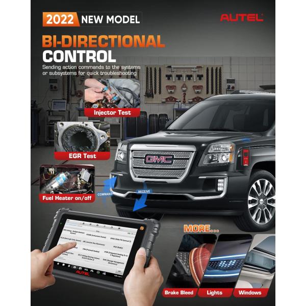 Autel MaxiCOM MK906 PRO-TS Automotive Diagnose and TPMS Relearn Tool Support FCA Access DoIP & CAN FD and ECU Coding