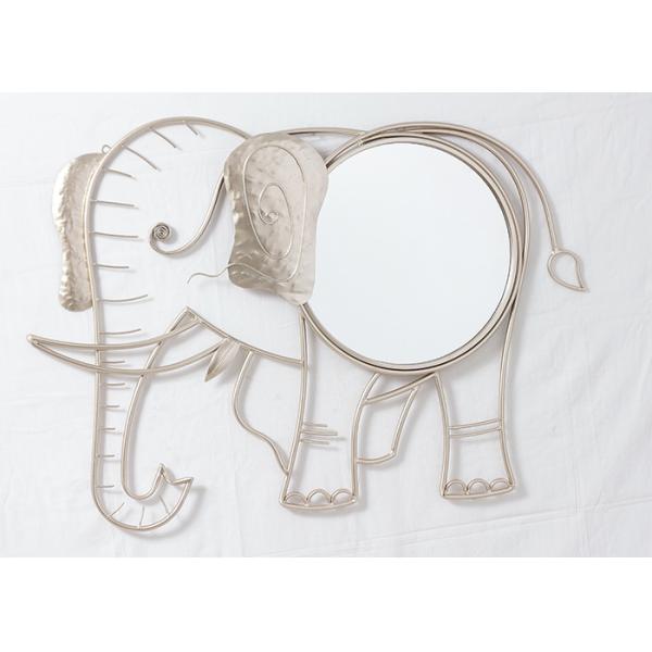 Buy Living Room Rose Gold Elephant Mirror Wall Decor at wholesale prices
