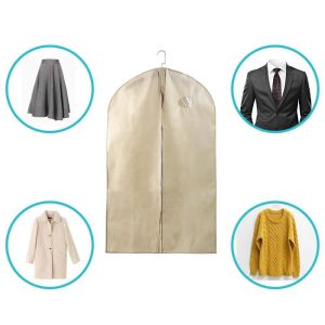 Business Black Quilted 80gsm 60x100cm Non Woven Suit Cover