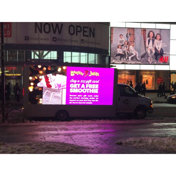 Waterproof P6 SMD2727 6500CD/M2 Mobile Led Billboard