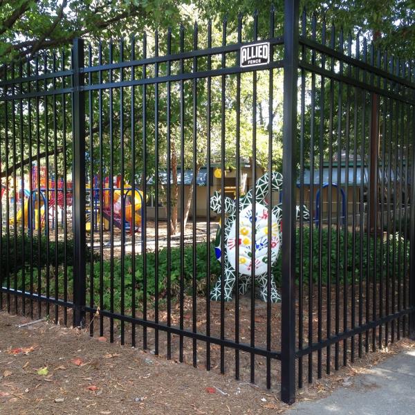 Buy Galvanized Wrought Iron Garden Steel Tubular Fencing at wholesale prices