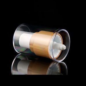 SGS 30ml Lotion Cosmetic Airless Bamboo Pump Bottles