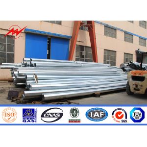 Galvanized Steel Electrical Utility Poles Outdoor 11.9m 940dan