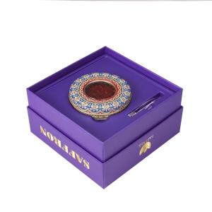 Quality Rectangular Saffron Tin Box Cosmetic Tin Containers Packaging for sale