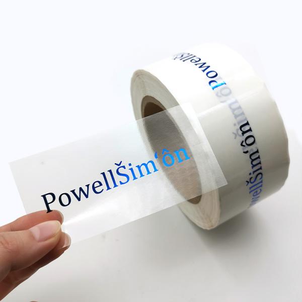 44mm Custom Plastic Product Sticker Printing Labels On Sticker Paper ISO9001