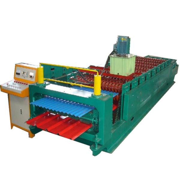 Buy customized 686/840 trapezoid steel galvanized aluminium ibr roof sheet roll forming making machine at wholesale prices