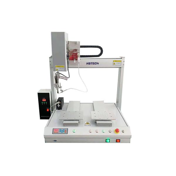 Buy 5 Axis Dual Table Robotic Automatic Soldering Machine With Smoke Purification Filter System at wholesale prices