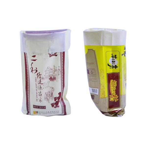 Reusable Plastic Woven Sacks , BOPP Laminated PP Woven Bags For 25Kg Rice