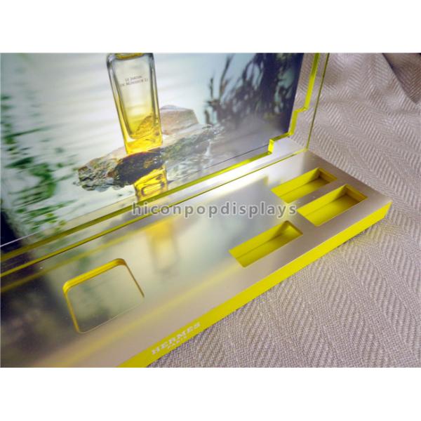 Visual Merchandising Acrylic Perfume Display Stand Countertop For Cosmetics Shop