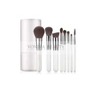 China 8PCS Spotlessly White Mass Level Makeup Brushes With White Tubby Case on sale