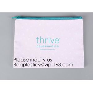 Necessary Black Pouch Canvas Print Makeup Cosmetic Bag,Personalized Custom