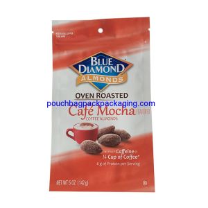 China Custom stand up pouch with zipper, Printed Aluminum Foil standing zip bag for almond on sale China Custom stand up pouch with zipper, Printed Aluminum Foil standing zip bag for almond on sale