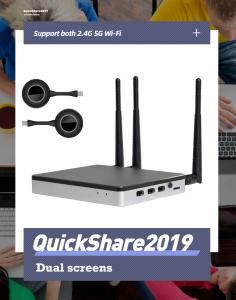 Quality Android7.1 Wireless Presentation Box , UHD Hdmi Transmitter And Receiver for sale