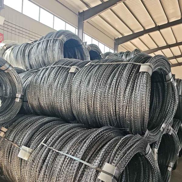 Buy Stainless Steel Razor Barbed Wire Tactical Security Perimeter at wholesale prices