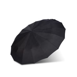 Windproof 16 Ribs Portable Folding Umbrella 42 Inch Arc