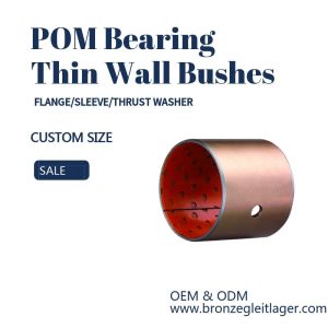 Steel Bronze Red Polymer Plain Bearings Split Bushes Tin / Copper Made To Order
