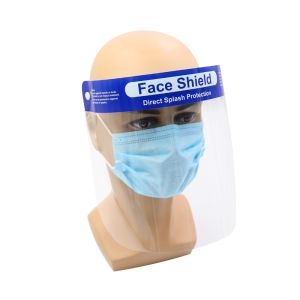 Protective Splash Face Shield Anti Bacteria Prevent Spittle PET Material