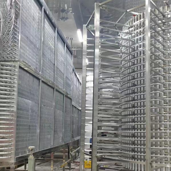 Stainless Steel IQF Tunnel Freezer Customized Individual Quick Freezing