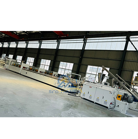 37kw Twin Screw Extruder WPC Solid Door Frame Extrusion Line